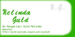 melinda guld business card